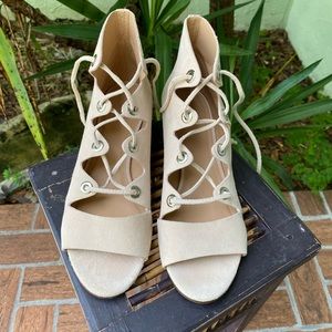 J Crew Nude Low Wedge